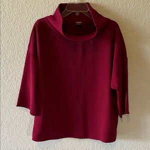 Chico's Rich Burgundy Top Size 2